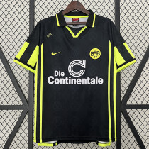 1996/1997 Dortmund Away Black Retro Soccer Jersey