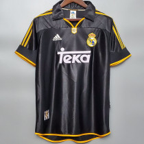 1998/2000 RMA Away Black Retro Soccer Jersey