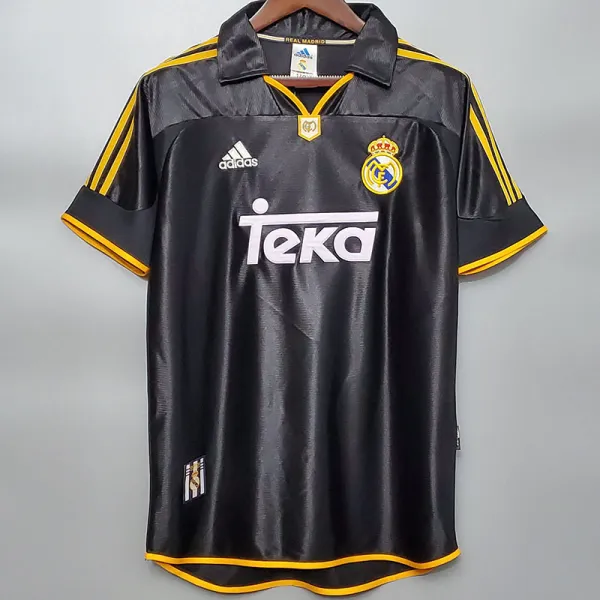 1998/2000 RMA Away Black Retro Soccer Jersey