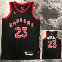 22/23 RAPTORS VANVLEET #23 Black red Top Quality Hot Pressing NBA Jersey (Trapeze Edition)