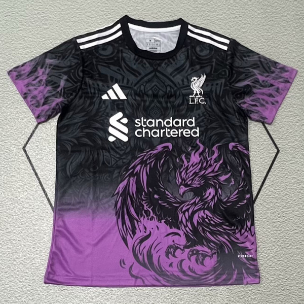 24/25 LIV  Black Purple Special Edition  Fans Soccer Jersey