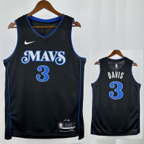 23/24 Dallas Mavericks DAVIS #3 Black City Edition Top Quality Hot Pressing NBA Jersey