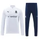 24/25 Marseille White& Blue pants Half Pull Tracksuit  (半拉链、宝蓝裤)