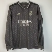 24/25 RMA Third  Long sleeve Fans Soccer Jersey(长袖）