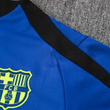 24/25 BAR Blue  Half Pull  Kids Tracksuit  (童装、半拉链)