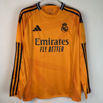 24/25 RMA Away Long sleeve Fans Soccer Jersey (长袖)