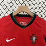 24/25 Portugal Home Kids Soccer Jersey