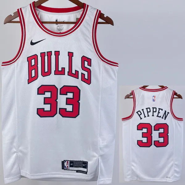 22/23 BULLS PIPPEN #33 White Top Quality Hot Pressing NBA Jersey