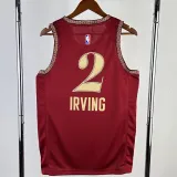 23/24 Cleveland Cavaliers IRVING #2 Red City Edition Top Quality Hot Pressing NBA Jersey