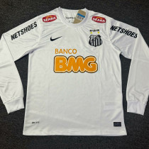 2012/2013 Santos FC Home Long Sleeve  Retro Soccer Jersey