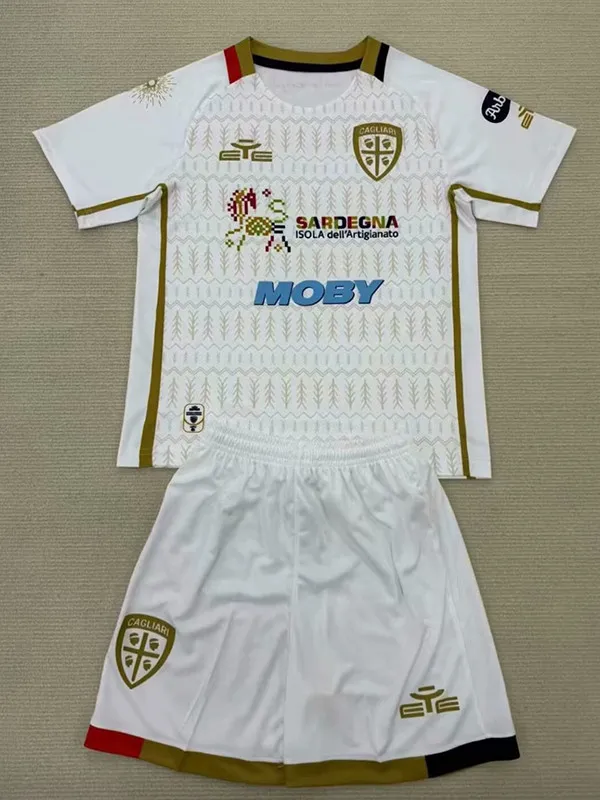 24/25 Cagliari Away Kids Soccer Jersey