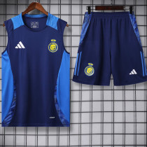 24/25 AL-Nassr Royal Blue Tank top and shorts suit