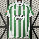 24/25 Real Betis Home Fans Soccer Jersey(胸前FREVER GREEN广告)