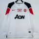 2010/2011 Man Utd Away  Long Sleeve Retro Soccer Jersey (欧冠版\胸前字)