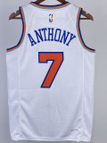 22/23 KNICKS ANTHONY #7 White Top Quality Hot Pressing NBA Jersey