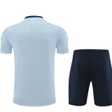 24/25 France White BlueTraining Short Suit (白蓝)