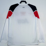 2010/2011 Man Utd Away  Long Sleeve Retro Soccer Jersey (欧冠版\胸前字)