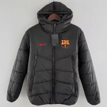 24/25 BAR Black Hooded Cotton Coat连帽棉衣