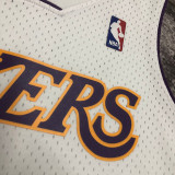 2003/2004 LAKERS BRYANT #8 White Retro Top Quality Hot Pressing NBA Jersey(V领)