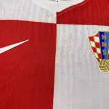 24/25 Croatia Home  Kids Player Version Soccer Jersey(童装球员）