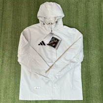 24/25 AD White Casual  Assault  Hooded Windbreaker (Y22连帽冲锋衣）