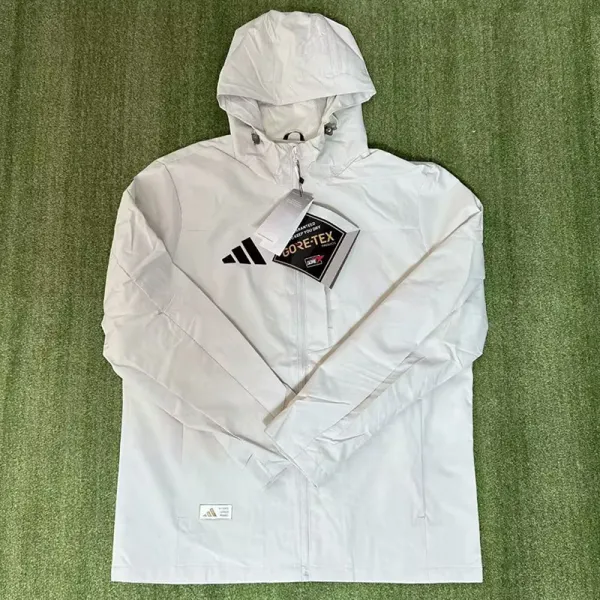 24/25 AD White Casual  Assault  Hooded Windbreaker (Y22连帽冲锋衣）
