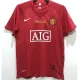 2007/2008 Man Utd home Red Retro soccer jersey(带胸前决赛字)