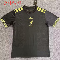 25/26 Mexico Black Gold Cup Steel Seal Edition  Fans Soccer Jersey黑金杯钢印版