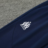 24/25 Marseille Lake Blue Half Pull Tracksuit  (半拉链)