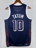 2024 Olympic Game USA TATUM # 10 Blue Basketball Jersey