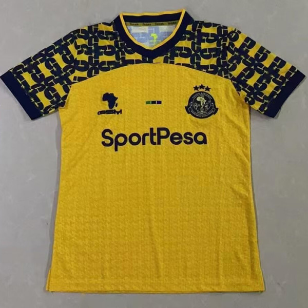 25/26 Young Africans Yellow  Player Version Soccer Jersey球员版