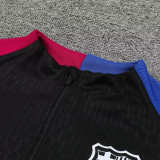 24/25 BAR Black  Player Version  Half Pull Tracksuit  (球员版、半拉链)