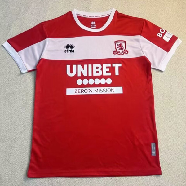 24/25 Middlesbroughl Home  Fans Soccer Jersey