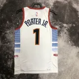 22/23 Nuggets PORTER JR. #1 White City Edition Top Quality Hot Pressing NBA Jersey