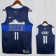 Dallas Mavericks LRVING #11 Royal Blue （Snow Mountain） Top Quality Hot Pressing NBA Jersey（雪山V领）