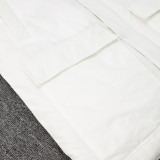 24/25 G262 White Hooded Cotton Coat 白色
