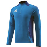 24/25 AD  Blue Color Half Zipper Sportswear # 801蓝彩(半拉链)