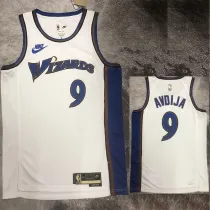 22/23 Wizards AVDIJA #9 White Top Quality Hot Pressing NBA Jersey (Retro Logo)