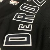 22/23 SA Spurs DEROZAN #10 Black Top Quality Hot Pressing NBA Jersey (Retro Logo)