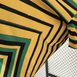 24/25 Jamaica Yellow Green Striped Version Fans Soccer Jersey
