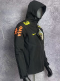 2024 Brazil Black Thin Style Windbreaker T09(连帽）