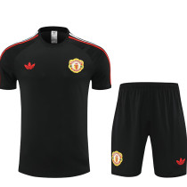 24/25 Man Utd  Black Training Short Suit