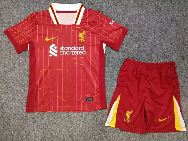 24/25 LIV Home Kids Soccer Jersey