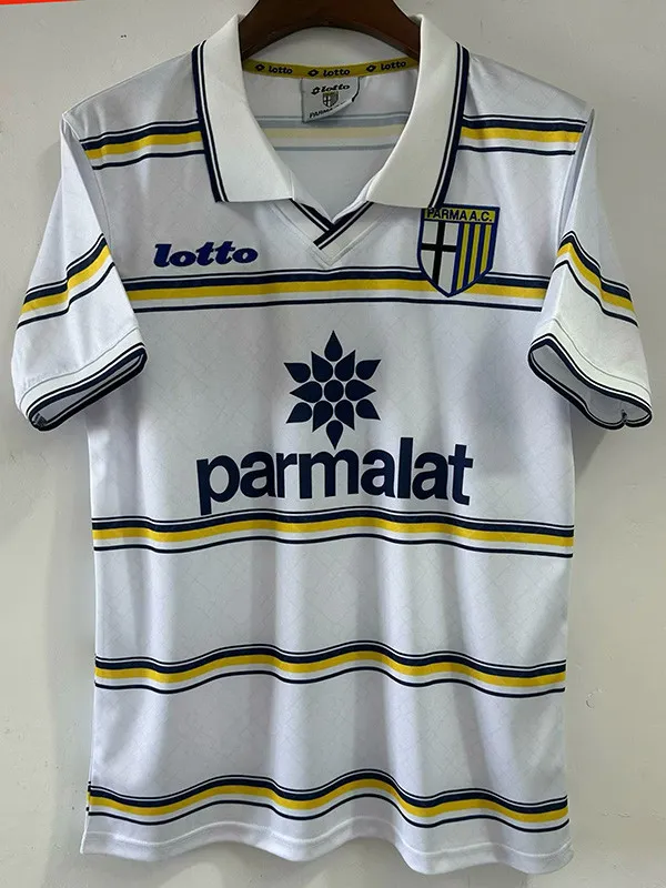 1998/1999 Parma White Retro Soccer Jersey