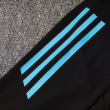24/25 Argentina Black  Kids  Half Pull Tracksuit  (童装)(半拉链)