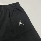 24/25 JOR Black Cotton shorts(005、前横大JOR标、全棉)