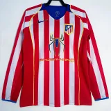 2004/2005 ATM Home  Long Sleeve Retro Soccer Jersey
