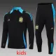 24/25 Argentina Black  Kids  Half Pull Tracksuit  (童装)(半拉链)