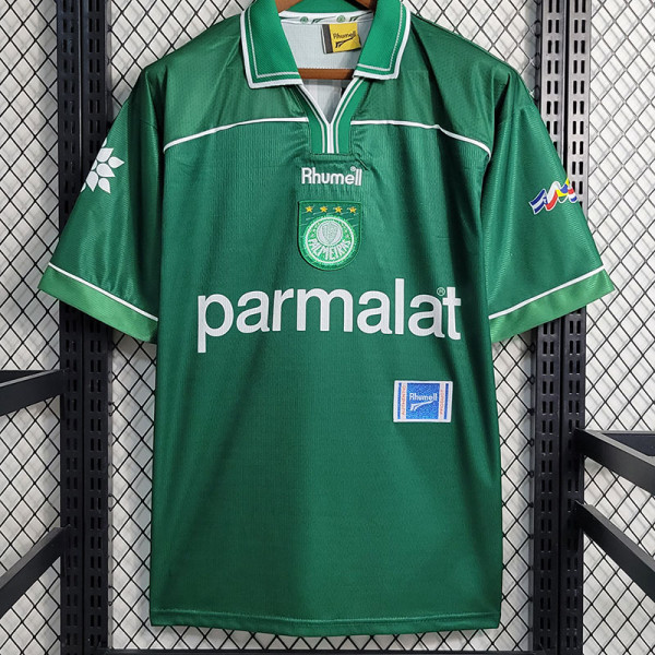 1999 Palmeiras 100th Anniversary Edition Retro Soccer Jersey (背后上下带字)