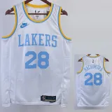22/23 LAKERS HACHIMURA #28 White Retro Top Quality Hot Pressing NBA Jersey